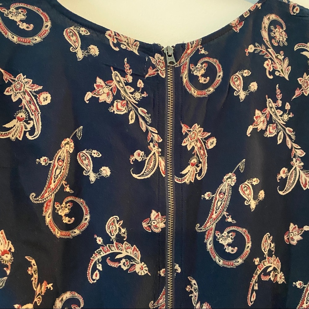 Navy print dress - Picture 5 of 5